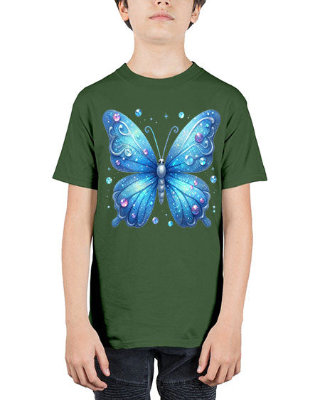 glitter butterfly 17# - butterfly - Youth Tee Unisex