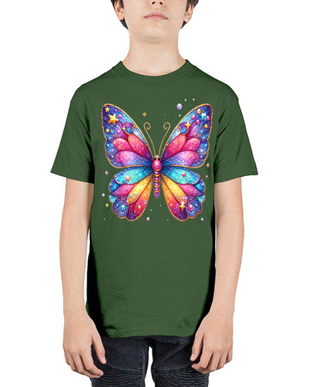 glitter butterfly 20# - butterfly - Youth Tee Unisex