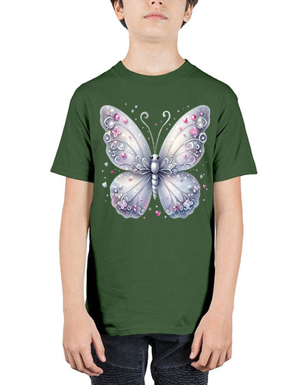 glitter butterfly 21# - butterfly - Youth Tee Unisex