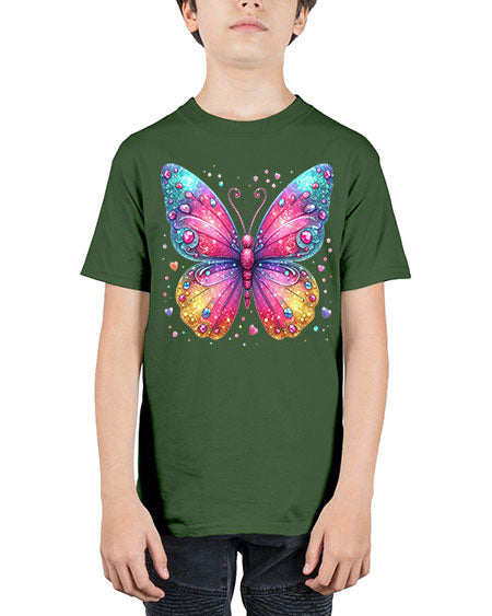 glitter butterfly 23# - butterfly - Youth Tee Unisex