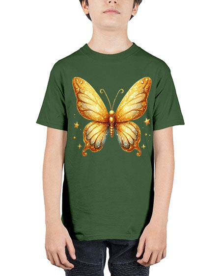 glitter butterfly 24# - butterfly - Youth Tee Unisex