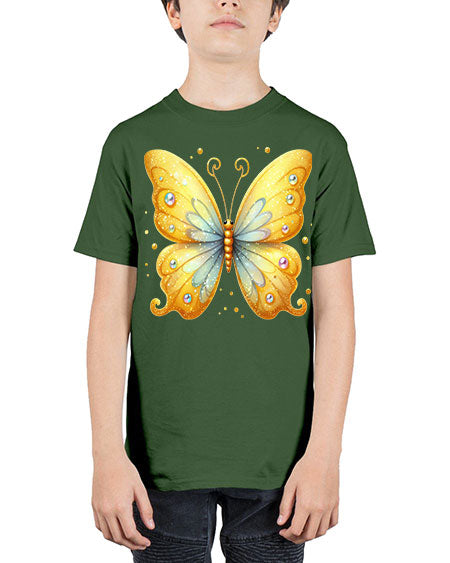glitter butterfly 3# - butterfly - Youth Tee Unisex