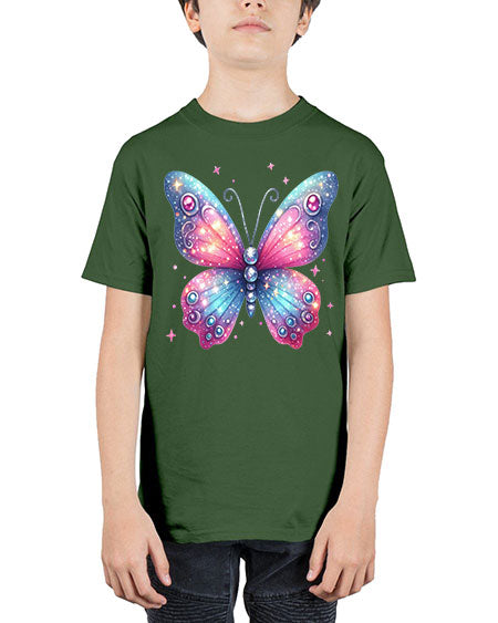 glitter butterfly 5# - butterfly - Youth Tee Unisex
