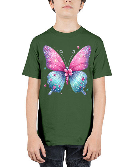 glitter butterfly 7# - butterfly - Youth Tee Unisex