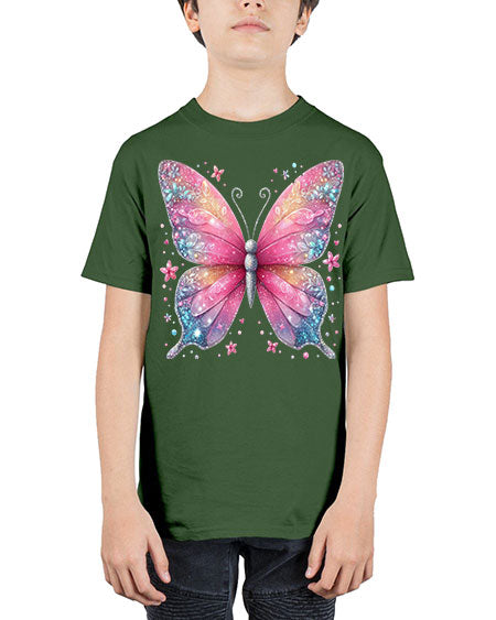 glitter butterfly 8# - butterfly - Youth Tee Unisex