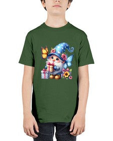 gnome with butterfly 03# - gnome - Youth Tee Unisex