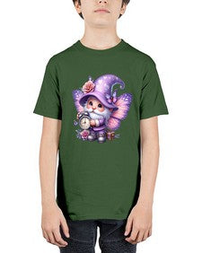 gnome with butterfly 18# - gnome - Youth Tee Unisex