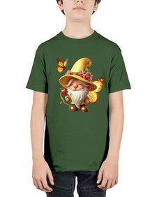 gnome with butterfly 27# - gnome - Youth Tee Unisex