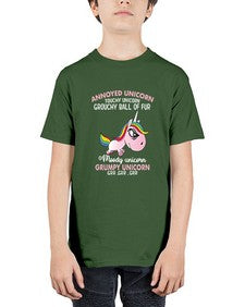 grumpy unicorn 147# - unicorn - Youth Tee Unisex