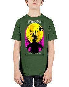 halloween full moon 500# - art pop art - Youth Tee Unisex