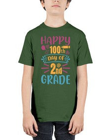 happy one hundredth day of second grade 249# - second grade - Youth Tee Unisex