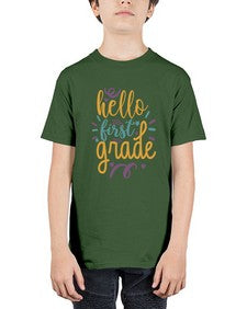 hello first grade 276# - first grade - Youth Tee Unisex
