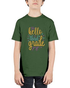 hello third grade 344# - third grade - Youth Tee Unisex