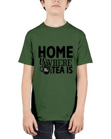 home is where the tea is 1055# - tea - Youth Tee Unisex
