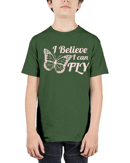i believe i can fly  - butterfly - Youth Tee Unisex
