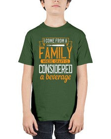 i come from a family where gravy is considered a beverage 202# - cooking - Youth Tee Unisex