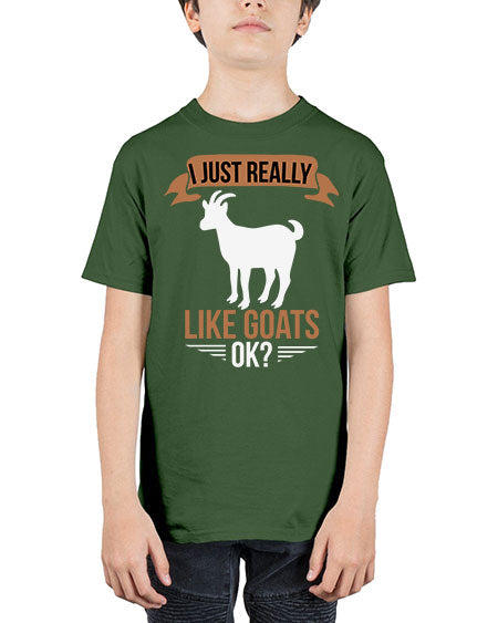 i just really like goats ok Style 3# - goat - Youth Tee Unisex
