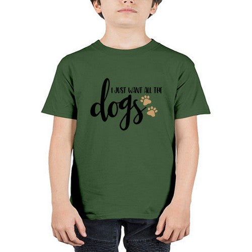 i just want all the dogs 190# - dogs - Youth Tee Unisex