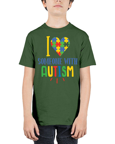 i love someone with autism Style 21# - autism - Youth Tee Unisex