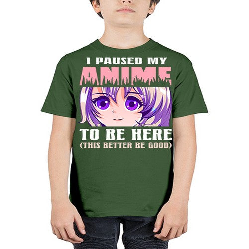 i paused my anime to be here236# - anime - Youth Tee Unisex