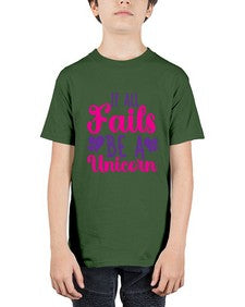 if all fails be a unicorn 217# - unicorn - Youth Tee Unisex