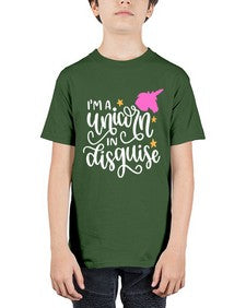 im a unicorn in disguise 229# - unicorn - Youth Tee Unisex