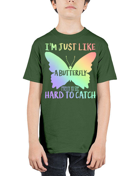 im just like a butterfly pretty to see - butterfly - Youth Tee Unisex