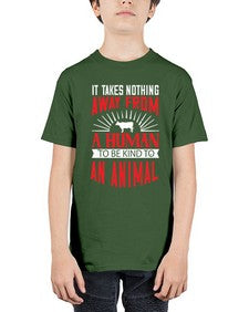 it takes nothing away from a human 283# - vegan - Youth Tee Unisex