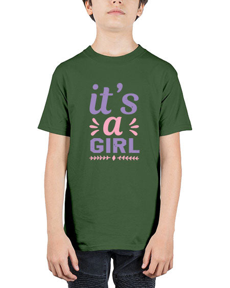 its a girl Style 132# - baby shower - Youth Tee Unisex