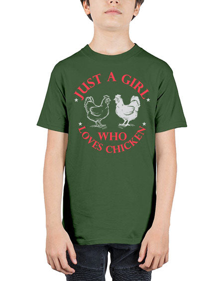 just a girl who loves chicken Style 3# - chicken - Youth Tee Unisex