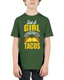just a girl who loves tacos 1254# - tacos - Youth Tee Unisex