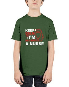 keep calm i m allmost a nurse 1024# - nurse - Youth Tee Unisex
