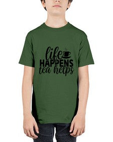life happens tea helps 1309# - tea - Youth Tee Unisex
