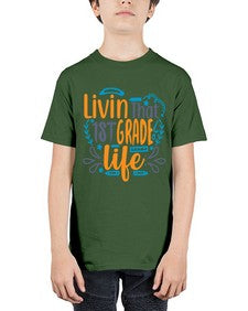 livin that first garde life 494# - first grade - Youth Tee Unisex