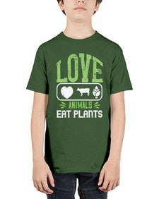love animals eat plants 321# - vegan - Youth Tee Unisex