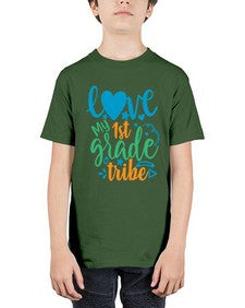 love my first grade tribe 519# - first grade - Youth Tee Unisex