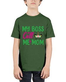 my boss call me mom 311# - unicorn - Youth Tee Unisex