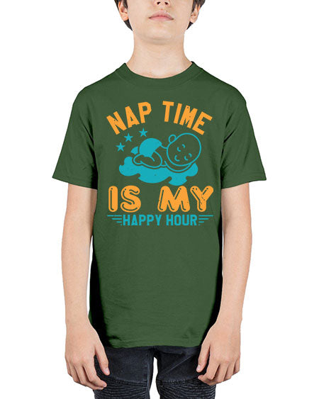 nap time is my happy hour Style 160# - baby shower - Youth Tee Unisex