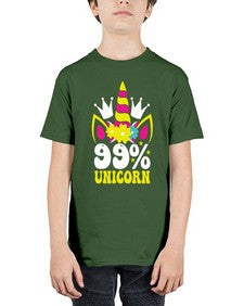 ninety nine percent unicorn 362# - unicorn - Youth Tee Unisex