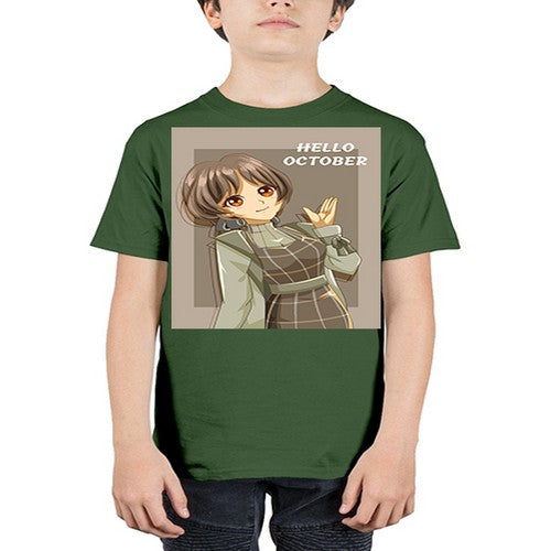 of beautiful girl in hello october 133# - anime - Youth Tee Unisex