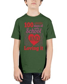 one hundred days of school and loving it 571# - one hundred days - Youth Tee Unisex
