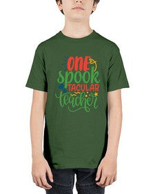 one spook tacular teacher Style 329# - teacher - Youth Tee Unisex