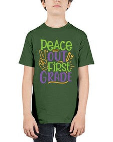 peace out first grade 624# - first grade - Youth Tee Unisex
