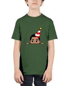 peekaboo afro birthday boy 21# - black boys or men - Youth Tee Unisex