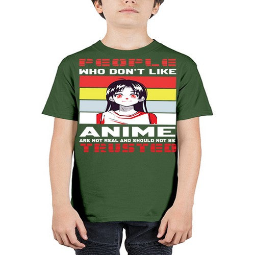 people who dont like anime are not to be trusted273# - anime - Youth Tee Unisex