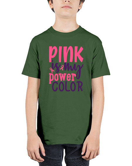 pink is my power color Style 5# - breast cancer - Youth Tee Unisex