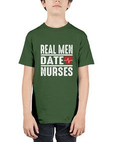 real men date nurses 1348# - nurse - Youth Tee Unisex