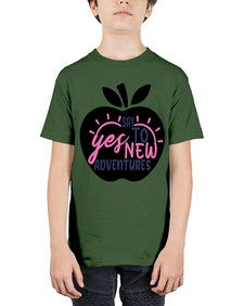 say yes to new adventures Style 75# - motivation - Youth Tee Unisex