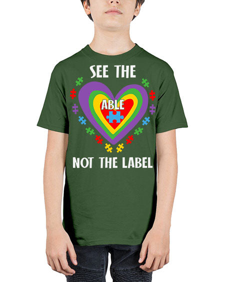 see the able not the 115# - autism - Youth Tee Unisex