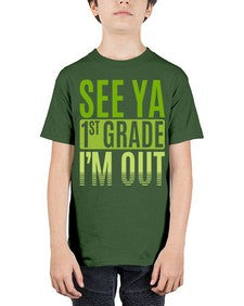 see ya first grade im out 841# - first grade - Youth Tee Unisex